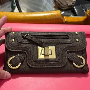 Brown faux  Leather Women's Wallet